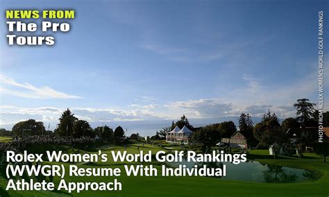 Rolex Women’s World Golf Rankings 